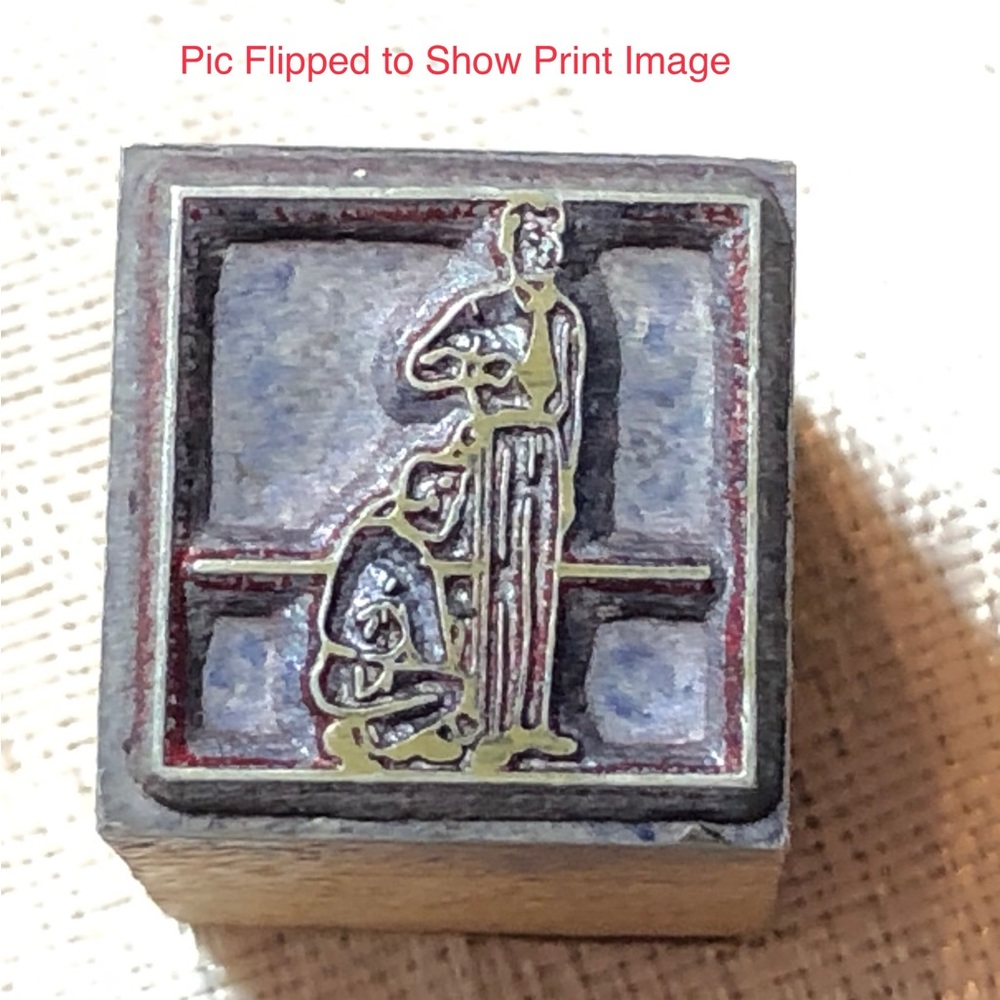 Antique Wooden Print Block Men Pants Trouser Alteration Sewing Measurements